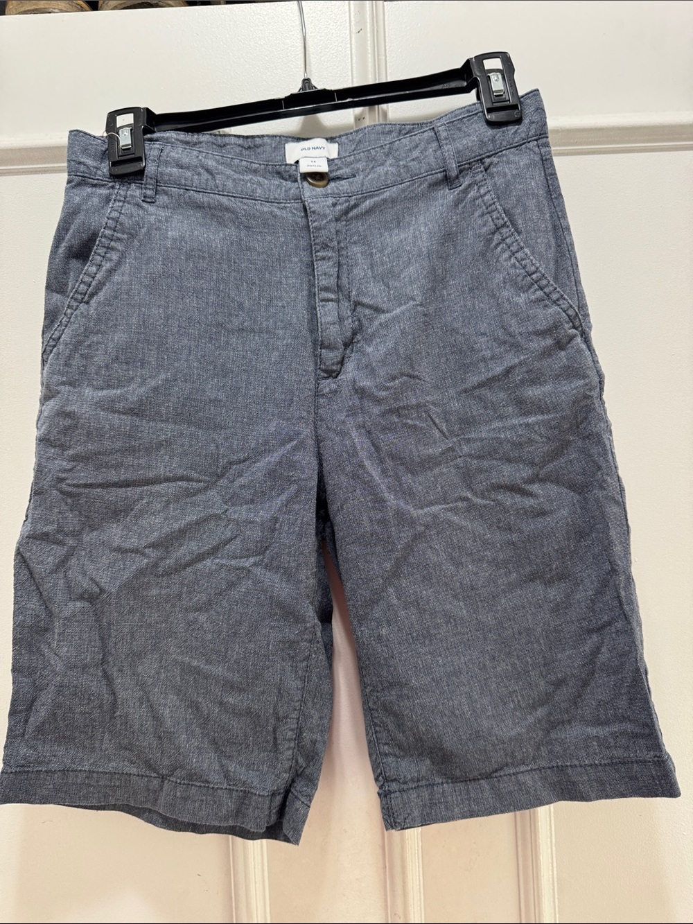 Old Navy Boys Blue Chambray Shorts